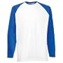 T-shirt de baseball � manches longues Fruit Of The Loom pour homme