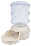 Petmate Le Bistro Waterer with Microban, 2-Quart Capacity, Bleached Linen