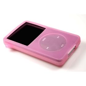 iPod Video Silicone Case Cover Includes Screen Protector and Armband Fits 30GB/60GB/80G/30G/60G/80G 5G/5.5G/6G Classic 80GB 160GB (More Colors Available)