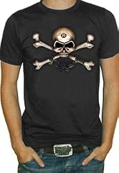 Alchemy Gothic Skull and Crossbones T-Shirt (Black)