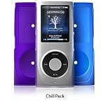 iSkin ISKN4GCHI 4G iPod Nano Silicon Skin Protector - Chill (Purple/Clear/Sonic)