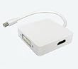 3 in 1 Mini DisplayPort to HDMI DVI DisplayPort Cable Adapter for Apple MacBook MacBook Pro MacBook Air 3 in 1 Mini DisplayPort to HDMI DVI DisplayPort Cable Adapter for Apple MacBook MacBook Pro MacBook Air