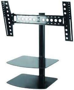 Brand New AVF Mounts Tilt and Turn Adjustable TV Wallmount for LCD LED Plasma TV HDTV (VESA up to 400x400, 25 - 40 inch Screen) - 2 Shelves Included