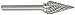 MA Ford 72225 3/16 Conical Miniature Carbide Bur 16-Deg.SM-53 Double-cut