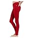 LE3NO Womens Color Skinny Ponte Pants with Stretch