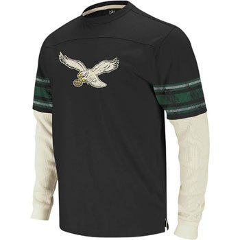 Philadelphia Eagles Reebok Vintage Long Sleeve Jersey Thermal T-shirt - XL