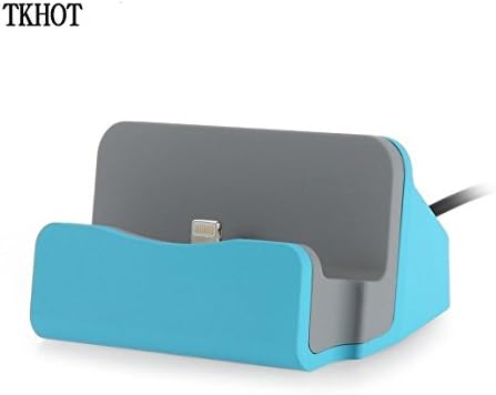 TKHOT Charger Docking Stand Station Cradle Charging Sync Dock for iPhone 6 6S 6Plus 5S 5 5C 5se (blue)