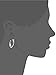 Amazon Collection Sterling Silver Black and White Diamond Crisscross Hoop Earrings (1/2 cttw)
