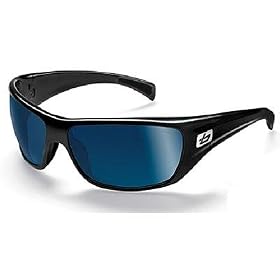 Buy Bolle Cobra Sunglasses - Shiny Black - Polarized Offshore Blue - 11324 by Bolle