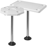 Detmar 12-1109C Removable Marine/RV Tables - White Octagonal Table Kit