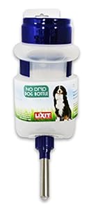 Lixit Corporation DW-44 No Drip Dog Top-Fill Water Bottle, 44-Ounce, Assorted Colors