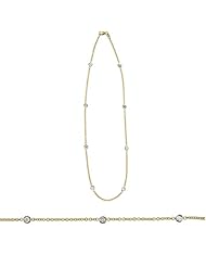 18KT Yellow DBY Necklaces Length = 16