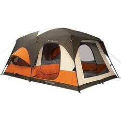 Columbia Cougar Flats II 15-Foot by 10-Foot 8 Person 2 Room Family Cabin Dome Tent