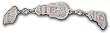 Rhinestone Buckle Set Bracelet, Clear