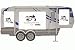 Horizontal 5th Wheel Travel Camper RV Theme Photo Frame 2X3 and 5X3.5