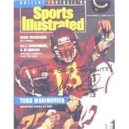 Todd Marinovich autographed Sports Illustrated Magazine (USC)