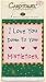 Fiddler's Elbow Greeting Card Towel I Love You Down to Your Mistletoetoes