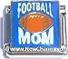 Football Mom Italian Charm Bracelet Jewelry Link