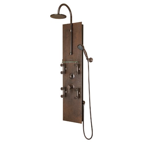 How to PULSE Showerspas 1016 Mojave PrePlumbed Hand Hammered Copper Shower System Copper with
