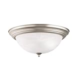 Kichler Lighting 8110NI 3 Light Flush Mount Ceiling Light, Brushed Nickel