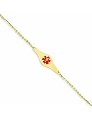 14K Gold Medical Jewelry Bracelet 7 Inches