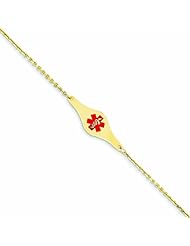 Genuine 14K Yellow Gold Medical Jewelry Bracelet 4 Grams Of Gold 100% Satisfaction Guaranteed.