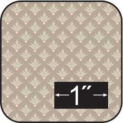 Victorian Kenilworth Plume Cotton Fabric-for Dollhouse Miniatures