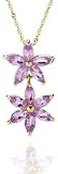 Floral Amethyst Pendant