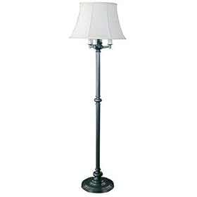 House Of Troy N603-OB Newport Collection Portable 66-Inch Six-Way Floor Lamp, Oil Rubbed Bronze with White Softback Shade