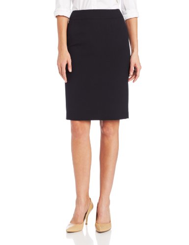Calvin Klein Women's Straight Fit Suit Skirt, Navy, 8