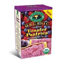 Nature's Path Organic Frosted Toaster Pastries, Wildberry Acai, 6-Count Boxes (Pack of 12)