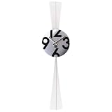 CUPECOY DESIGN Stainless Steel Round Pendulum Wall Clock