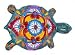 Medium Multi-Color Mexican Talavera Turtle