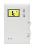 Lux DHP2120 Digital Non Programmable Thermostat for Heat Pump, Sterling White
