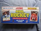 1990 91 Score Hockey Cards Factory Sealed American Edition Complete Set of 445 Cards (Includes Wayne Gretzky, Mario Lemieux, Brett Hull, Steve Yzerman, Jaromir Jagr, and dozens of other top NHL Superstars plus 6 Different Rookie Cards of Eric Lindros !!)