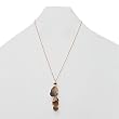 14K Yellow, White, & Rose Gold Lariat Necklace