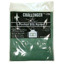 28" x 30" Dark Kelly Green 3 Pocket Adjustable Apron (14-0229)