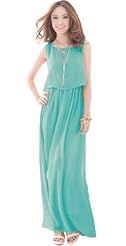Chiffon Pleated Maxi Dress 