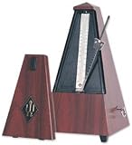 Wittner Standard Wood Case Metronome with Bell, Mahogany
