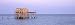 Cottage in Sea, Honeymoon Cottage, Gulf of Mexico, Cedar Key, Florida, USA Art Photog...