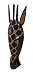 African Giraffe Jungle Mask Africa Decor Wall Hanging
