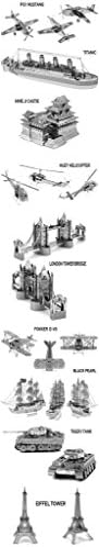 Jackecom Creative 3D Laser Cute Models Metallic Titanic Nano Puzzle - Silver