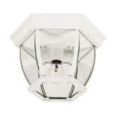  : Kenroy Home 16277WH Dural 1-Light Flush Mount, White