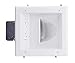 DataComm Electronics 45-0032-WH Commercial Grade Recessed AV/HDMI Cable Conceal Plate with 20 Amp Dual Power Receptacle