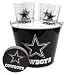 Dallas Cowboys Pint and Beer Bucket Set | NFL Cowboys Beer Bucket Gift Set