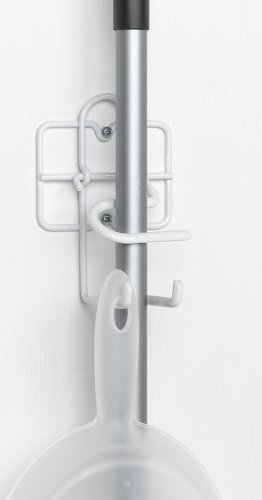 ClosetMaid Broom and Dust Pan Holder, White #3463