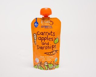 Ella’s Kitchen Organic Baby Food Stage 1, Carrot, Apple and Parsnips, 3.5-Ounce Pouches (Pack of 7)