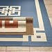 Fretwork Outdoor Rug - Gold,1''11 in. x 3''7 in. - Frontgate