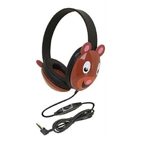 Global Marketing Partners Califone Kids Stereo and PC Headphone Bear Design (2810-BE) by Global Marketing Partners