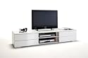 Slick Lowboard Hochglanz Weiss Hochglanz M&ouml;bel TV Board vier Schubk&auml;sten